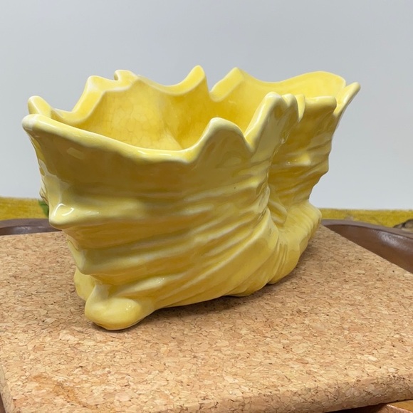 McCoy Pottery double Cornucopia planter with bow detail, Vintage - Picture 5 of 13